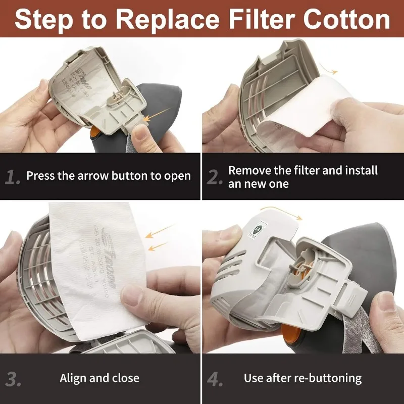 Dust Mask +20pcs Filter Cotton - огляд і ціна Anti Pollution Mask