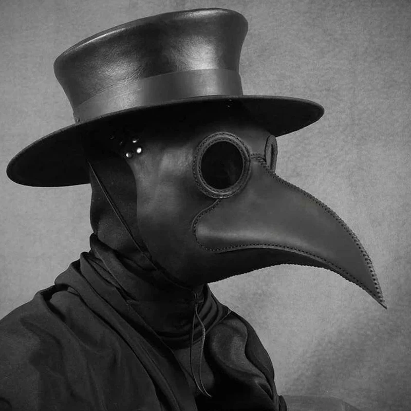 Halloween Black Rubber Plague  - огляд і ціна Disposable Surgical Mask