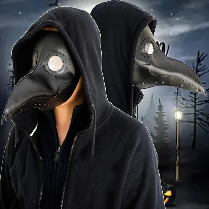 Halloween Black Rubber Plague  - огляд і ціна Disposable Surgical Mask